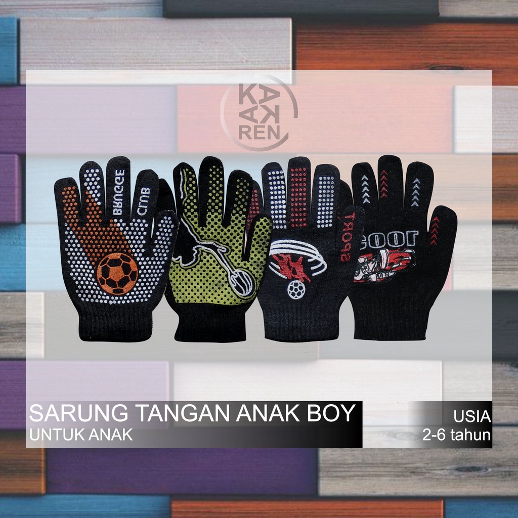 Kakaren Sarung Tangan Anak Laki-laki (Usia 2-3Thn)
