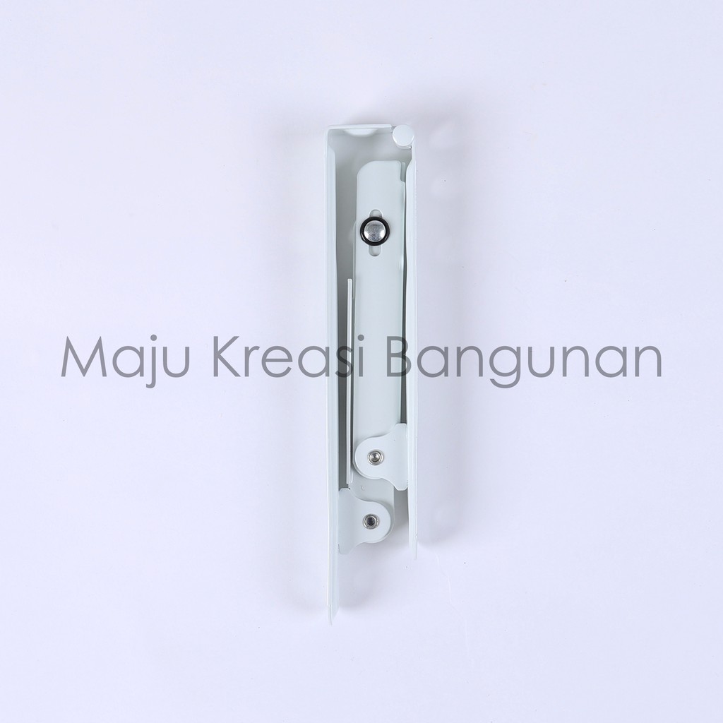 Siku Rak Lipat SOLIGEN 20cm x 20 cm 30cm x 30 cm Folding Shelf Bracket Ambalan Meja Besi Putih