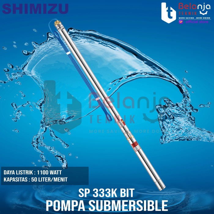 POMPA AIR SATELIT - SUBMERSIBLE SHIMIZU SP 333K BIT 1.5 HP 3 INCHI