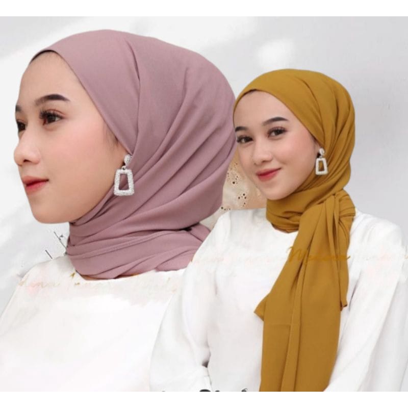 PASHMINA MALAY INSTANT TALI BANDO CERUTY BABYDOLL