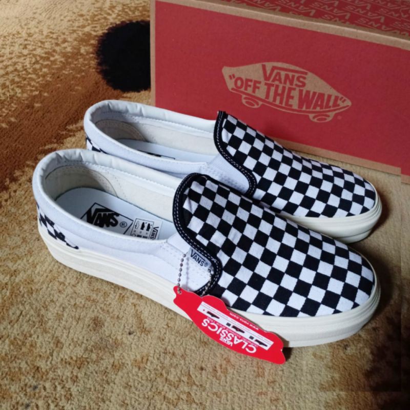 Sepatu Vans Catur Grade Original Slip ON Pria Laris