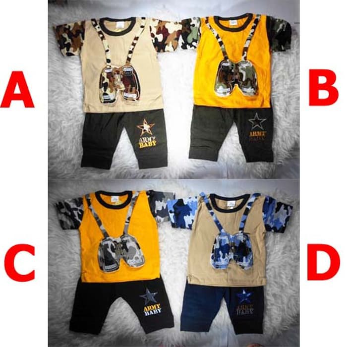 Baju Bayi Laki Setelan - Army Baby