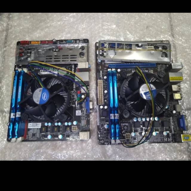 Paket mainbord 1155 h61 ddr3 prosesor core i3 2100 ram 16gb plus fan