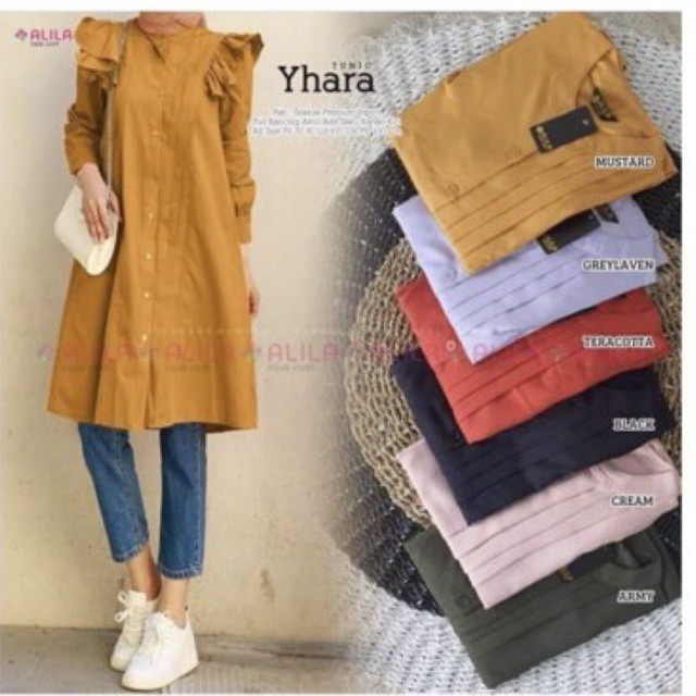 YHARA TUNIK MUSTARD ALILA