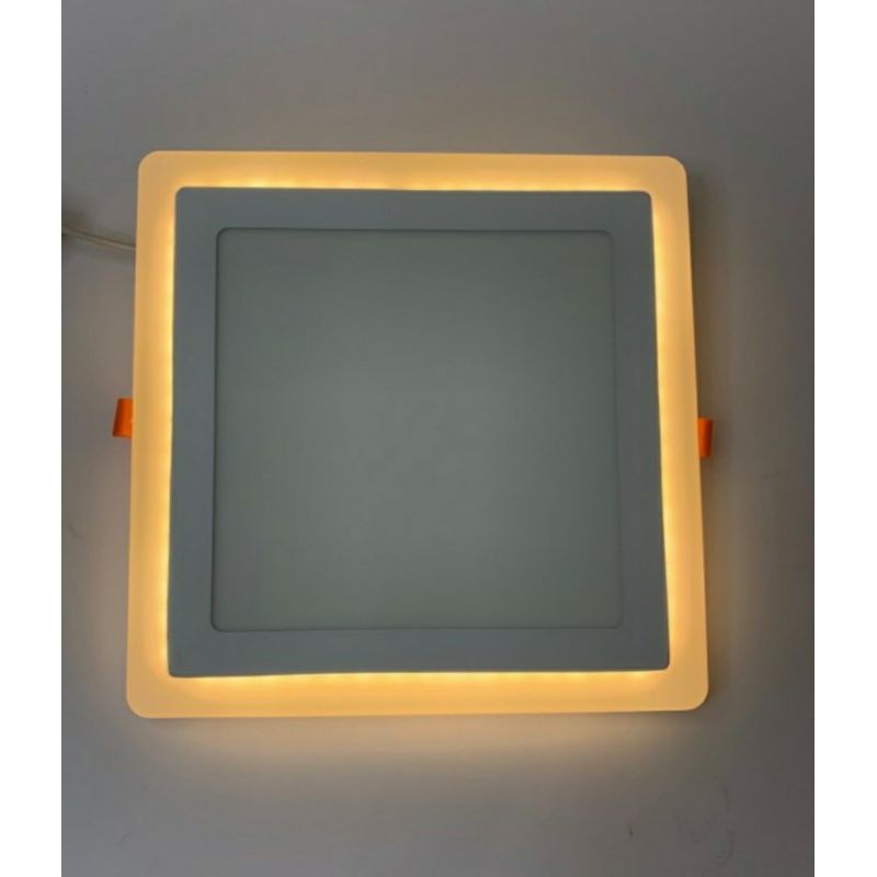 Downlight led panel INBOW KOTAK 2 warna 18+6w. putih kuning. led panel tanam plavon 2 warna