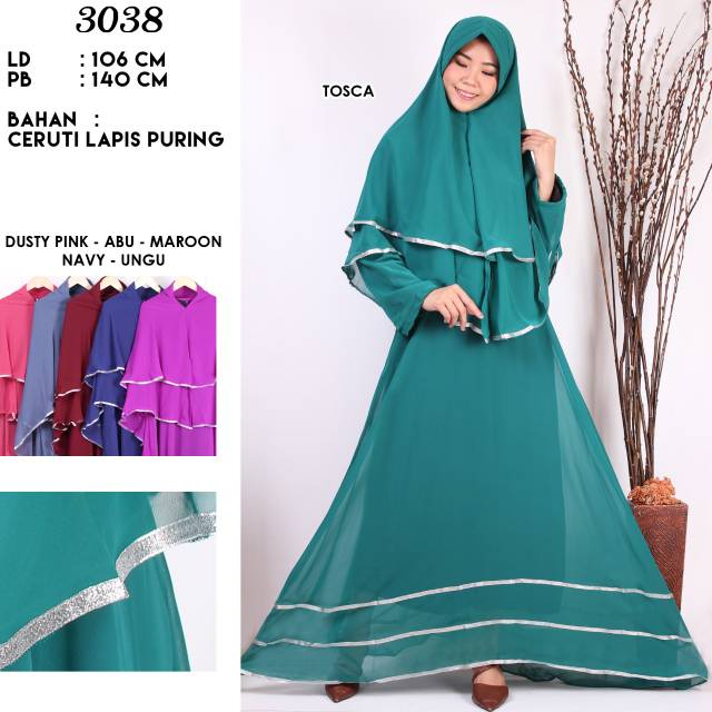 SYAR'I GAMIS CERUTI FULL FURING 3038