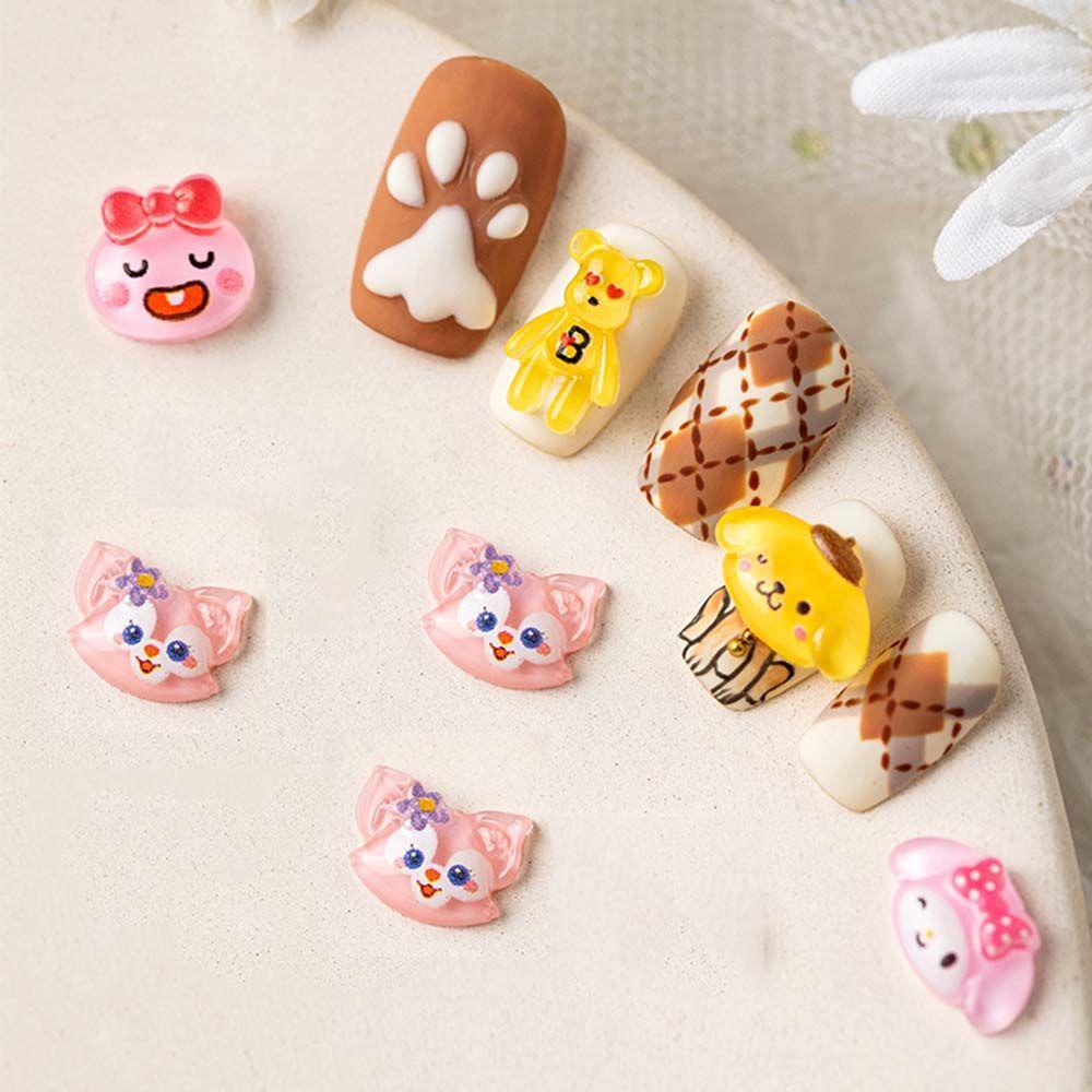 MXBEAUTY Dekorasi Nail Art Mini Kartun Melody Kawaii Jepang Puding Anjing DIY Perhiasan Nail Art