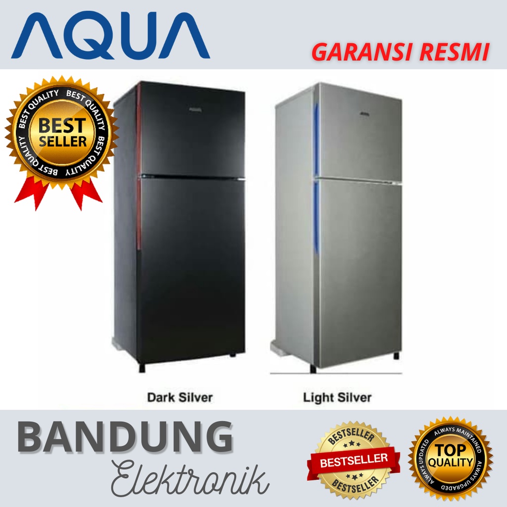 Kulkas AQUA JAPAN AQR-D 251 DS/LS Lemari Es 2 pintu No Frost - Bandung