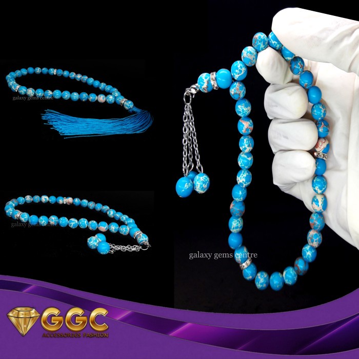 TASBIH BATU AKIK PIRUS PERSIA 33 BUTIR