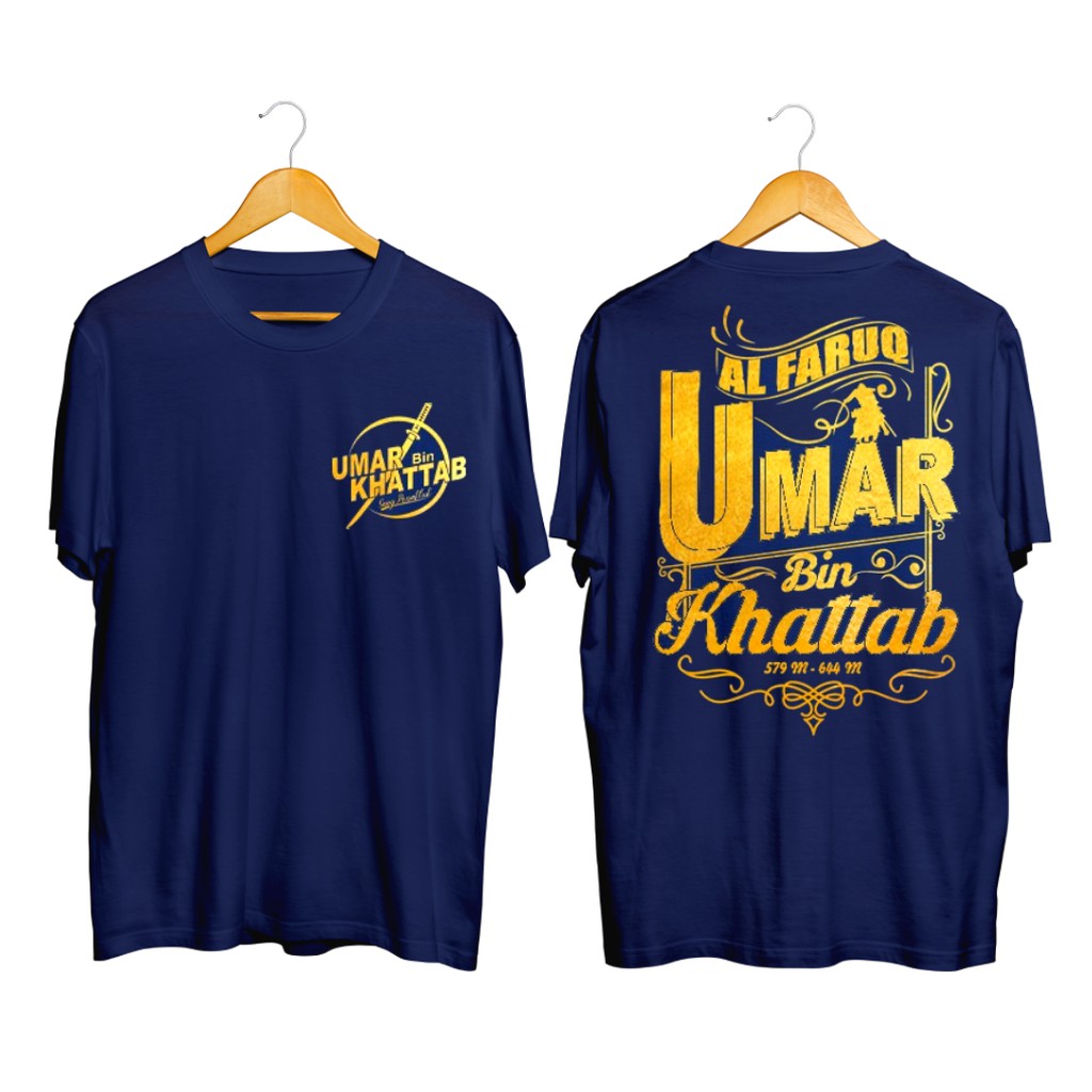 KAOS UMAR BIN KHATTAB \ KAOS ISLAMI \ KAOS DISTRO \ TSHIRT \ KAOS PRIA \ KAOS DAKWAH-1