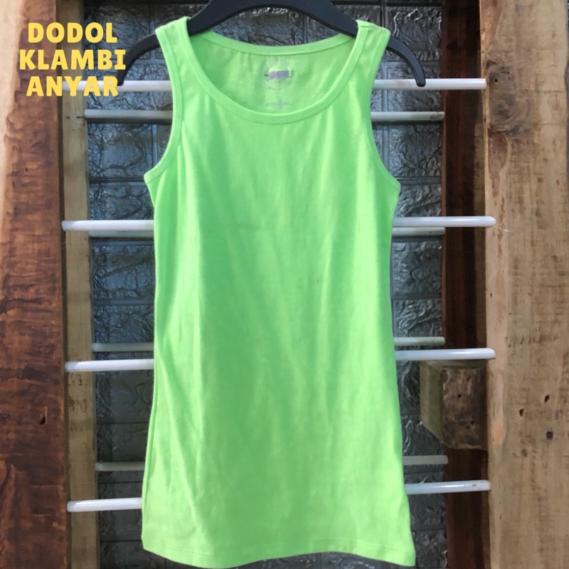 Dress Anak Hijau Neon