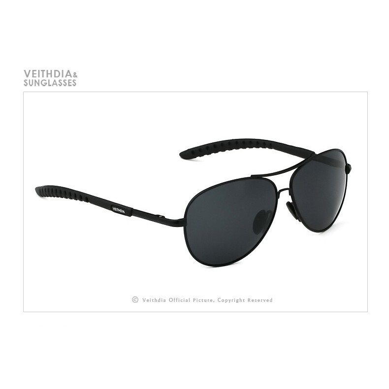 Kacamata Pilot Aviator ORIGINAL Polarized kaca mata hitam anti Sinar UV Matahari Veithdia Polaroid