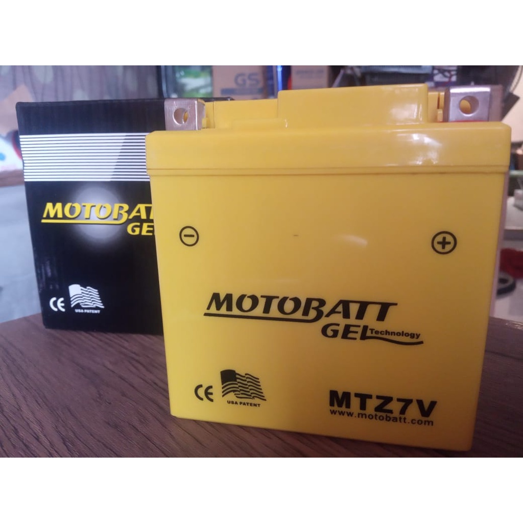 Aki motor Yamaha Nmax AEROX Lexi teg 12 volt/6 Ah Jenis Aki kering MTZ7V Motobatt