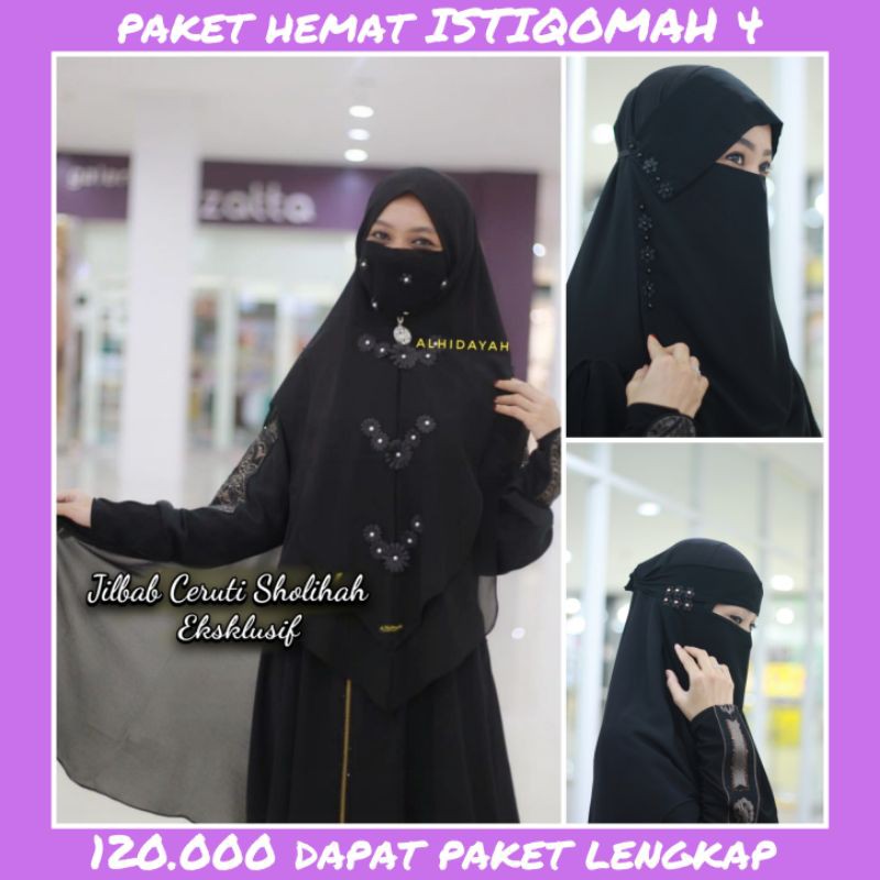 Paket niqob hemat istiqomah 4/Niqob murah niqob yaman niqob temboro niqob terbaru