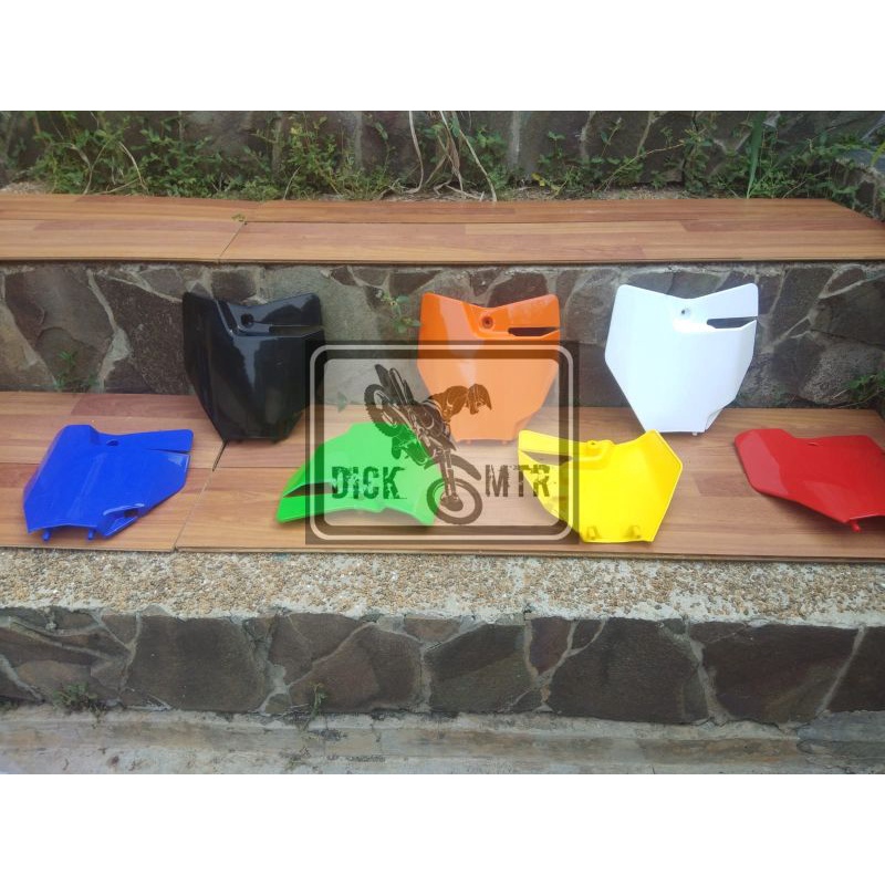 PAPAN NOMOR KTM250 2022 COVER NOMER NUMBER PLATE KTM 250 2022 TRAIL SUPERMOTO MOTOCROSS