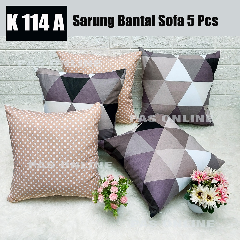 SET SARUNG BANTAL SOFA 40X40 ( 5 SARUNG )