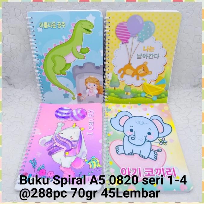 

Buku ring / spiral book a5 cute animal