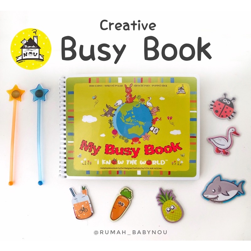 BUSY BOOK Balita/My busy book 1 - "I know the world" - Busy Book - Activity Book