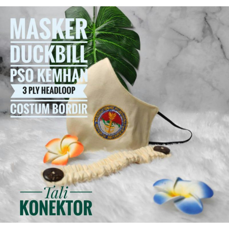 Masker Kemhan Duckbill Logo Bordir