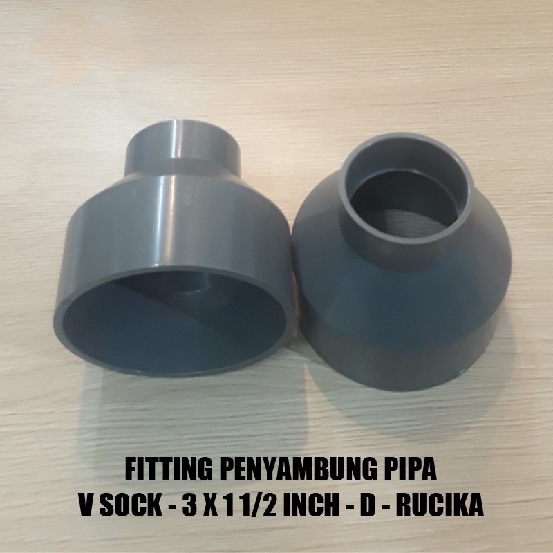 Jual GROSIR FITTING PENYAMBUNG PIPA VSOCK 3 X 1 1 2 INCH D RUCIKA Shopee Indonesia