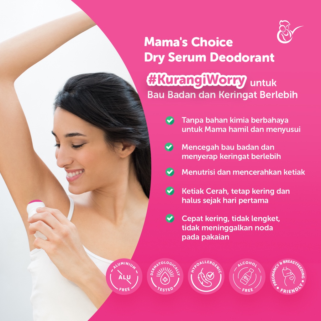 DEODORANT / DEODORAN PENGHILANG BAU BADAN / MAMA'S CHOICE DRY SERUM DEODORANT