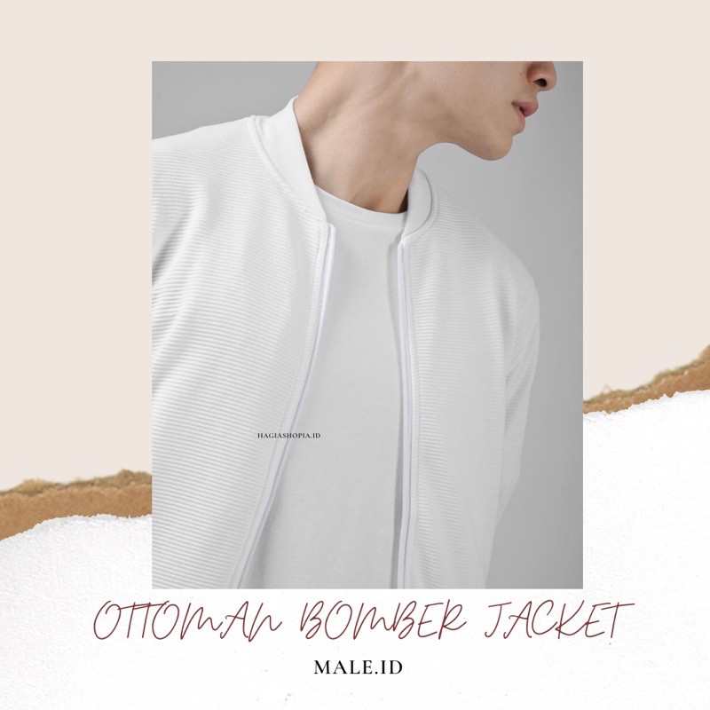 OTTOMAN BOMBER JACKET WHITE
