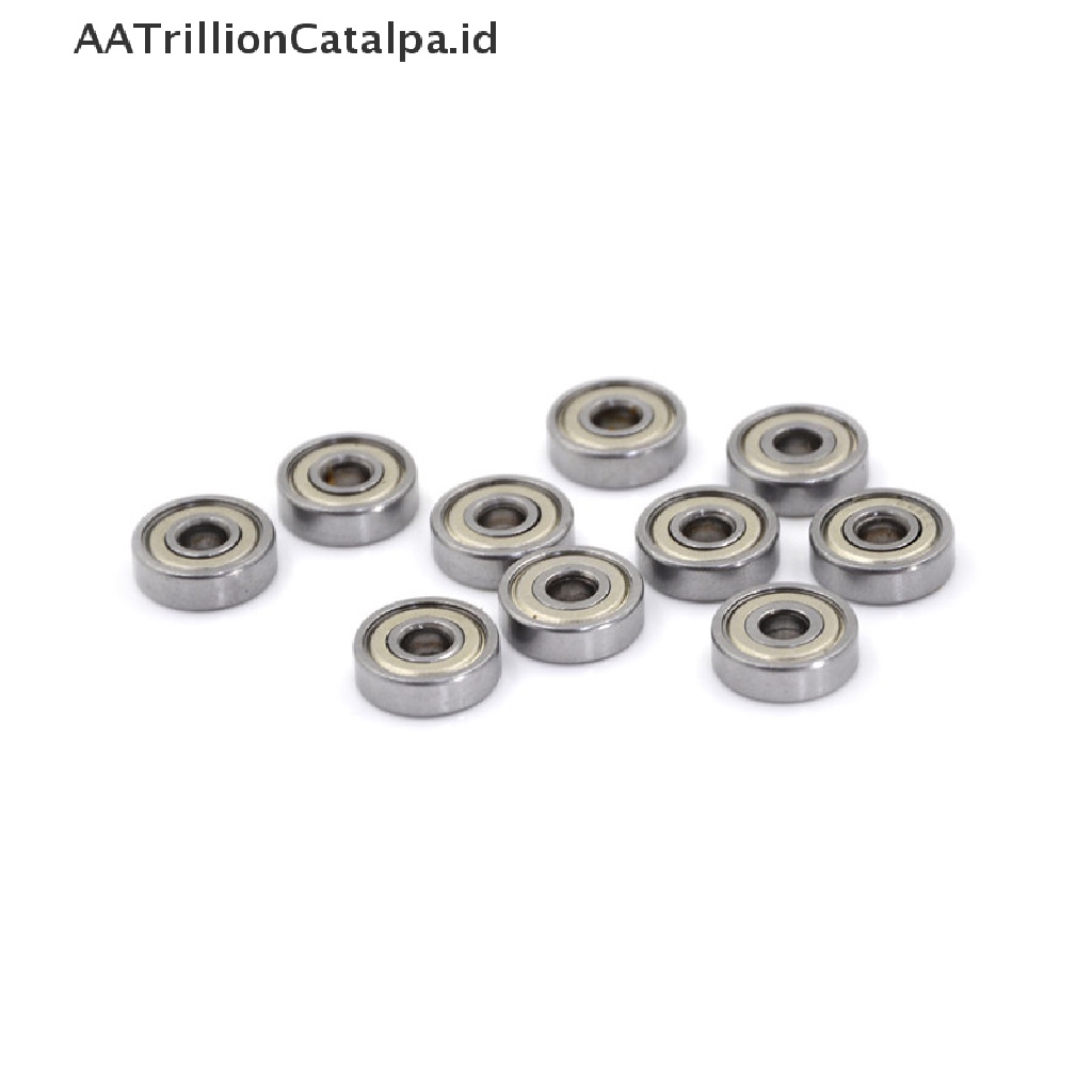 Aatrillioncatalpa 10pcs 625ZZ Miniatur Bola Bearing Radial Metrik Bahan Karet Metal