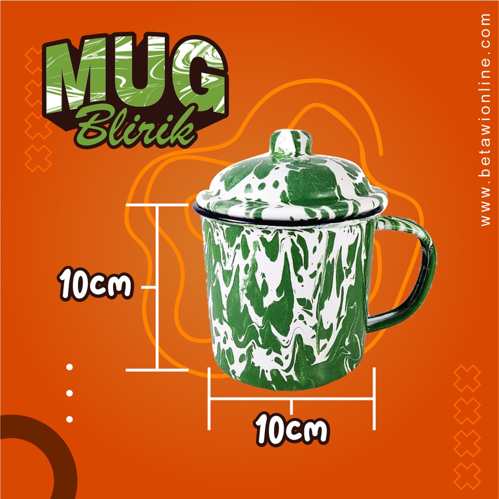 Mug Blirik / Mug Burik / Lurik 10cm [SATUAN]