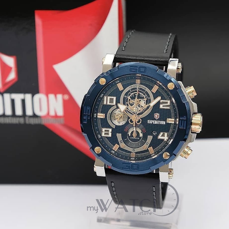 Expedition Pria Original E 6769 Original Black Blue Rosegold