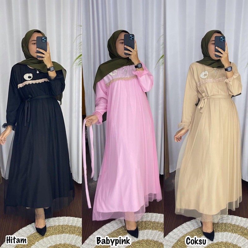 Gamis Renda Dada