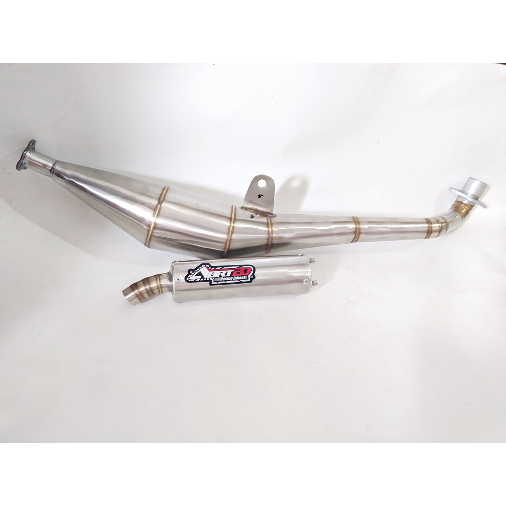 Knalpot Fiz R Fiz 2Tak ABRT20 Kolong Samping Stainless