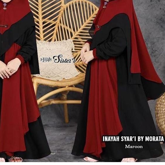 ➳ INAYAH SYARI KIDS Baju Gamis Anak Perempuan Umur 8-11 TAHUN Tahun Baju Gamis Syari Terbaru Gamis H