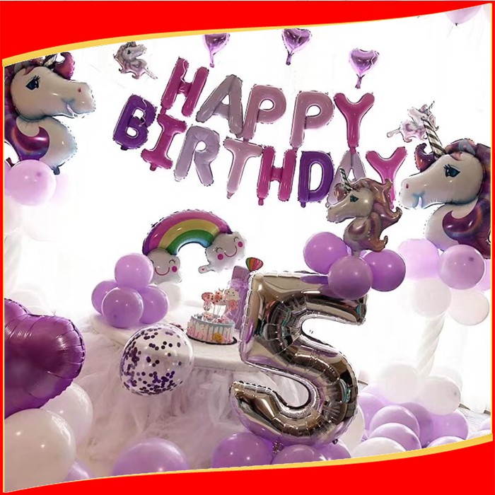 balon foil kepala unicorn / balon karakter unicorn / balon foil pegasus unicorn / balon hbd unicorn