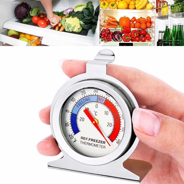 Termometer Kulkas Freezer Thermometer Freezer Kulkas Analog Stainless