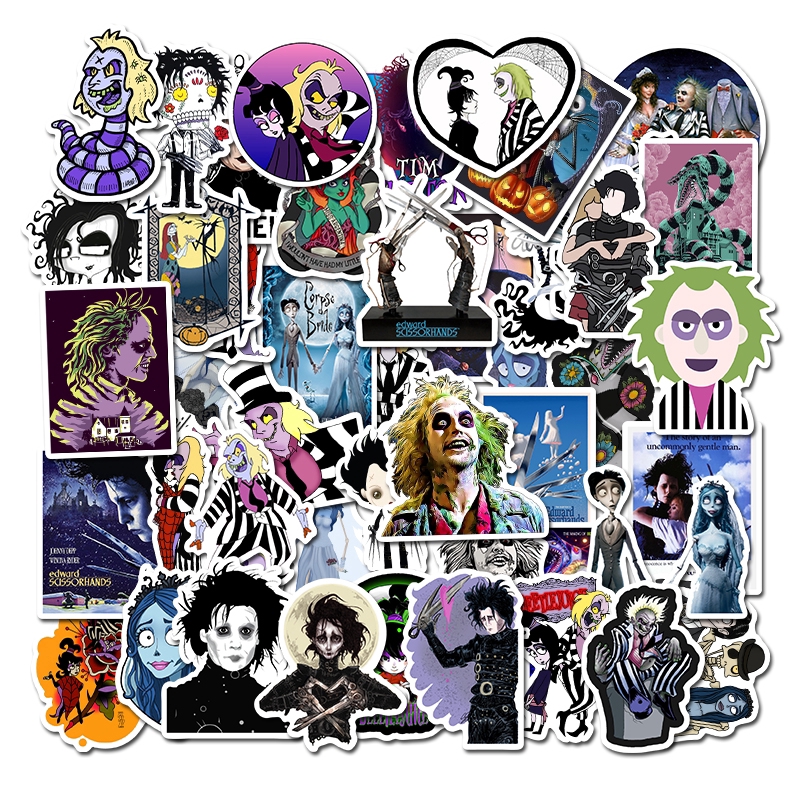 50pcs / pack Classic Film Character Stickers For Decoration