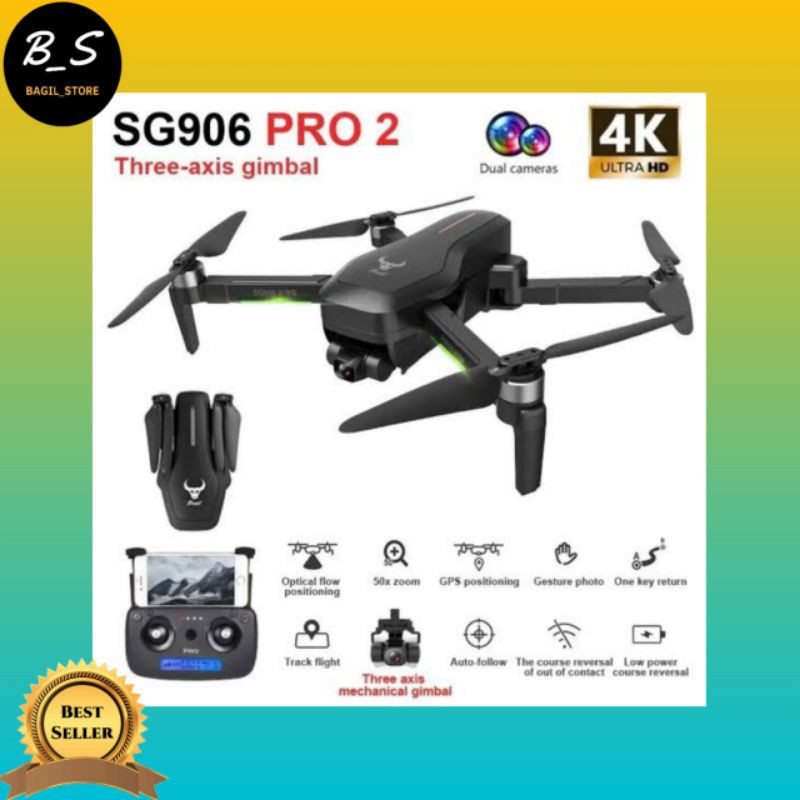 DRONE SG906 PRO 2 4K UHD WIFI CAMERA 5G 3 AXIS GIMBAL WITH GPS