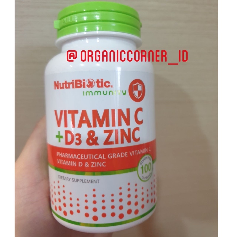 Jual Nutribiotic Immunity Vitamin C D3 & Zinc isi 100 Caps Shopee
