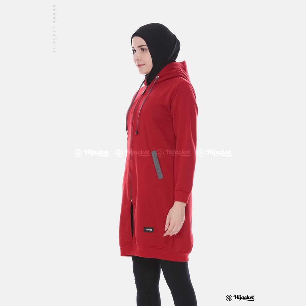 new SALE hijacket BASIC WARNA maroon list misty  | jaket wanita | BAHAN FLEECE SOFT TOUCH-1
