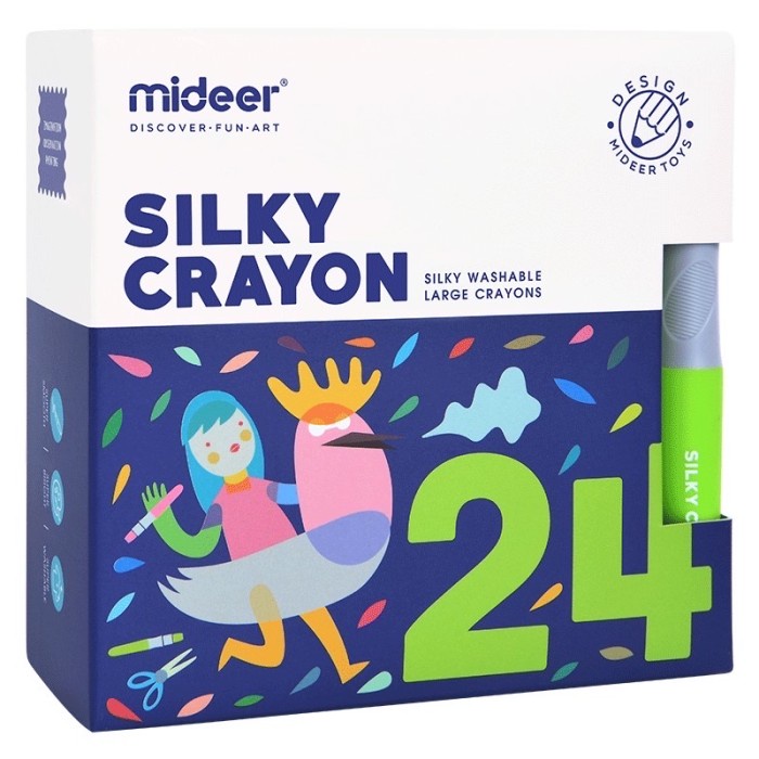 

Murah Mideer Silky Crayon 12Pcs / 24Pcs Mainan Edukasi Alat Tulis Menggambar Diskon