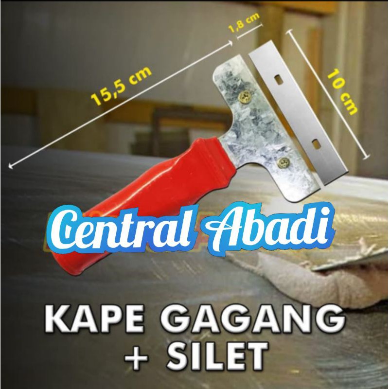

Kape Gagang plus Silet Pengerok Cat 15,5 cm