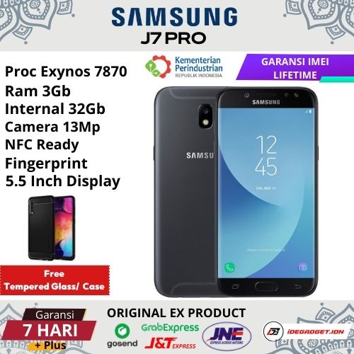 Samsung J7 Pro 3/32 GB NFC Garansi Ex Samsung SEIN Indonesia Second