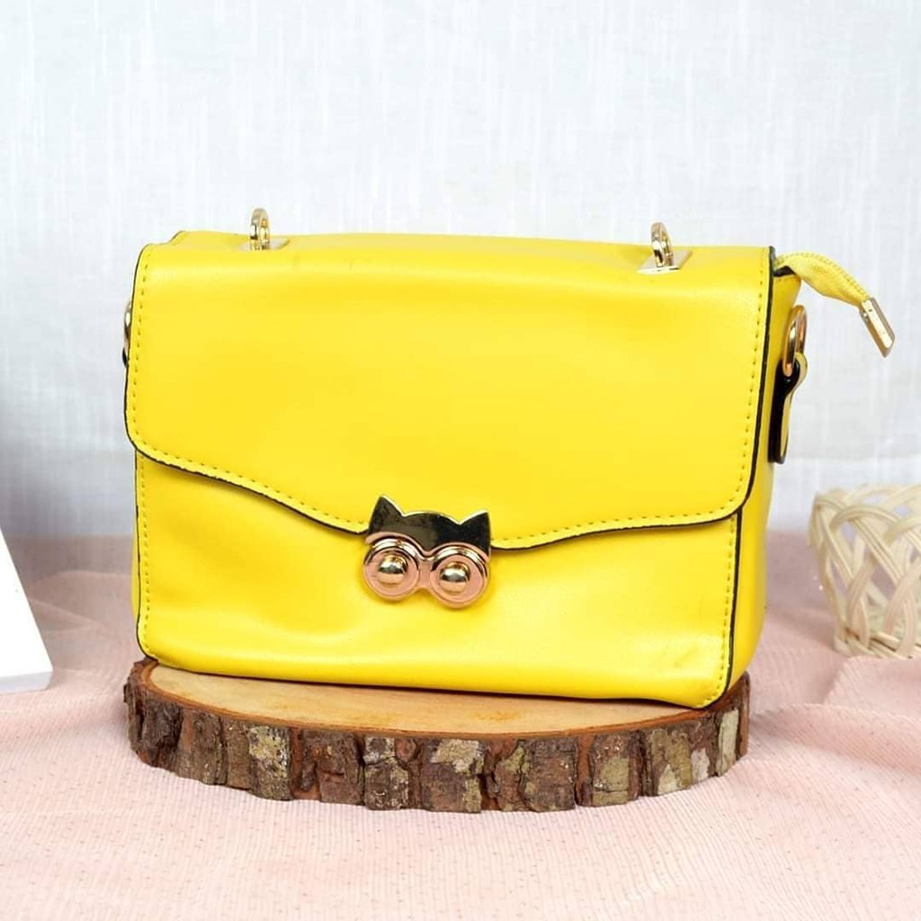 Tas Selempang Hand bag Owl Kulit Sintetis Wanita Import 2017-2