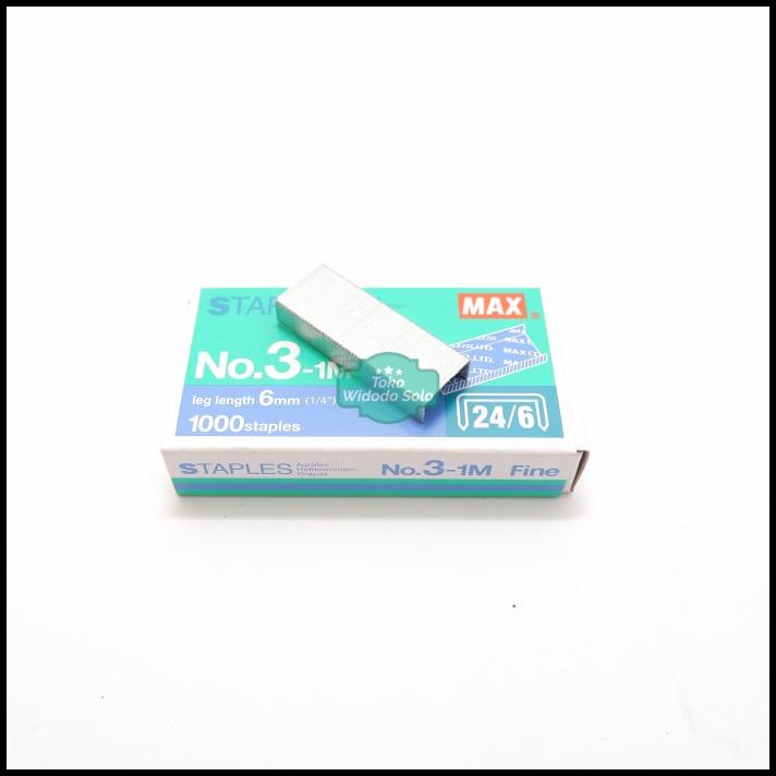 

Isi Stapler Max No 3 24/6 Staples Isi 1000 1 Pack