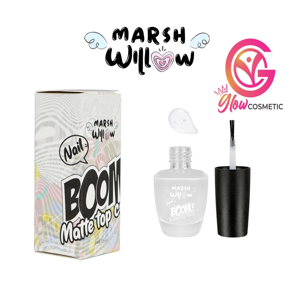 MARSHWILLOW NAIL BOOM MATTE TOP COAT 15ML