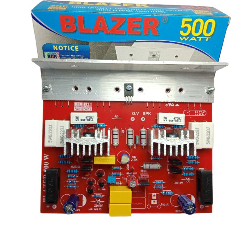 KIT DRIVER AMPLIFIER BLAZER MONO 500W POWER BLAZER 500W BELL BGR TANPA TRANSISTOR POWER MONO 500W
