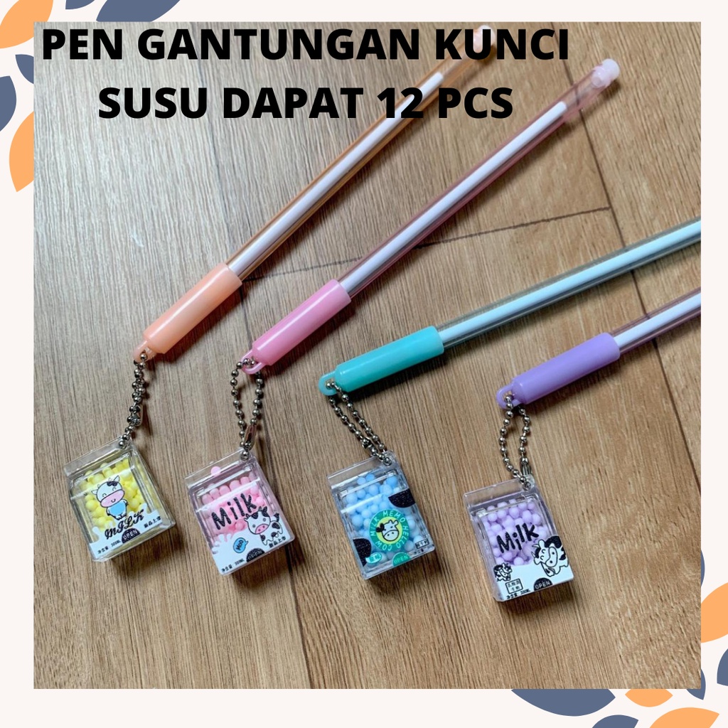 

PEN GANTUNGAN KUNCI SUSU DAPAT 12 PCS PENA BOLPEN BALLPOINT KARAKTER LUCU UNIK ALAT TULIS KANTOR SEKOLAH ANAK ANAK PULPEN MENARIK GANCI PEN PULPEN PENA