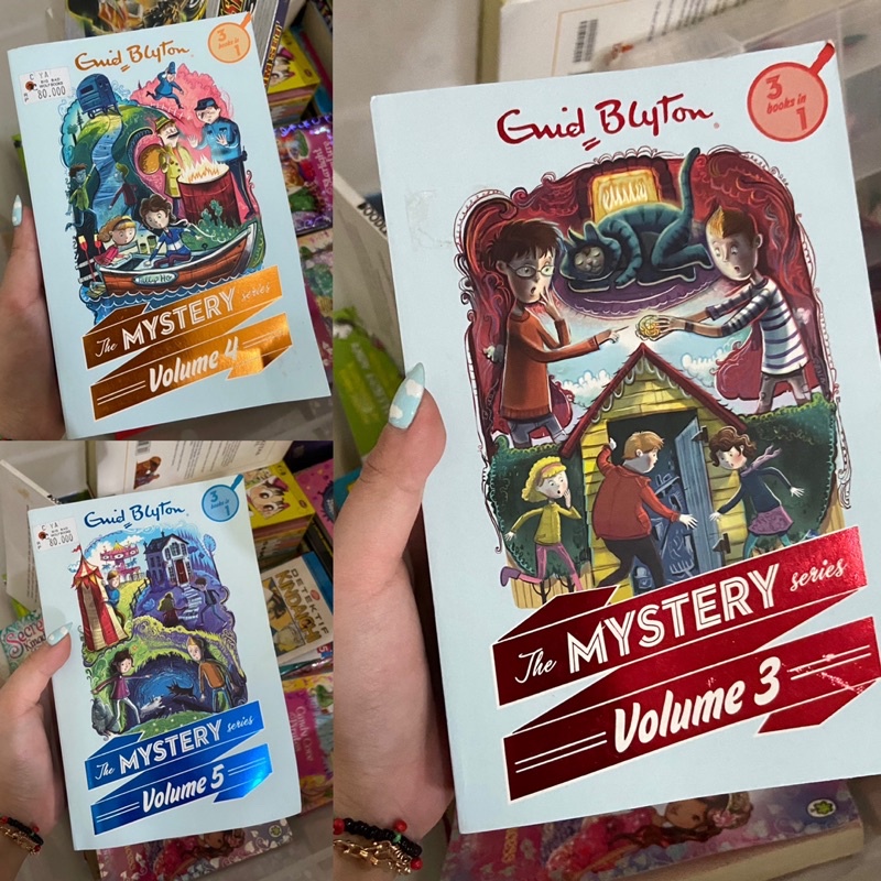 Buku bahasa english anak-anak | the mystery series volume 3 4 5 by enid blyton , 3 books in 1