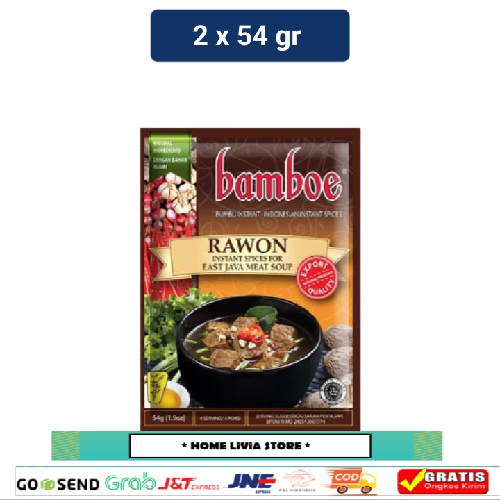 

Bamboe Bumbu Rawon 2 x 54 gr