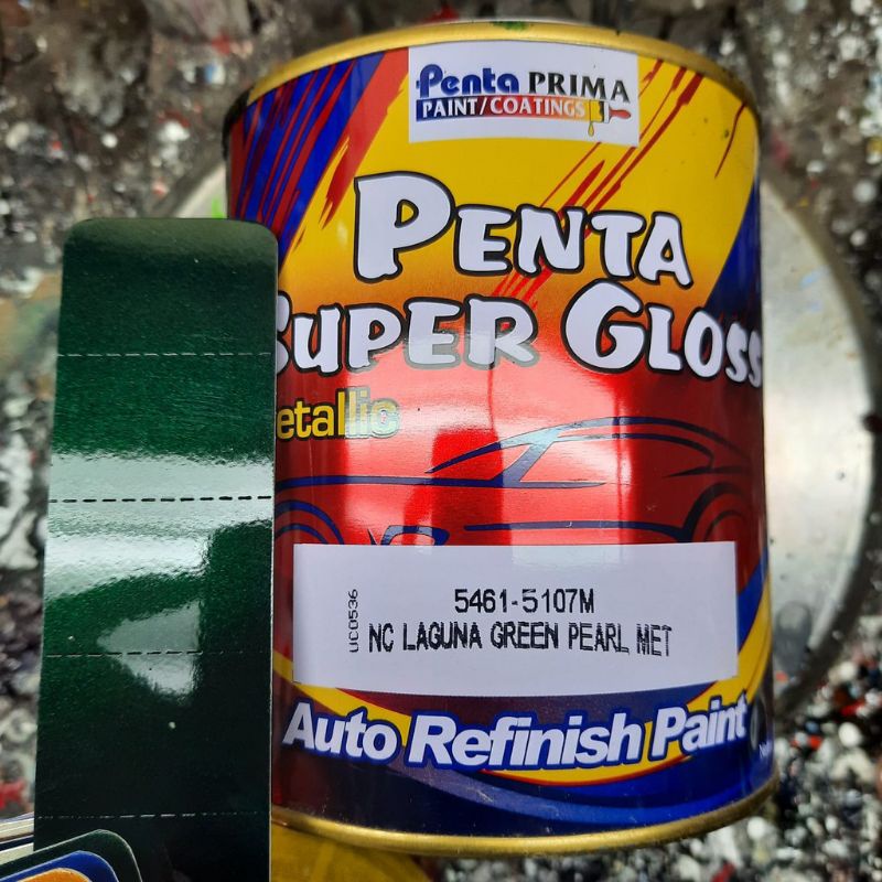 Cat Hijau Botol Metallic Cat Hijau Metallic Laguna Green Pearl Mat 1liter