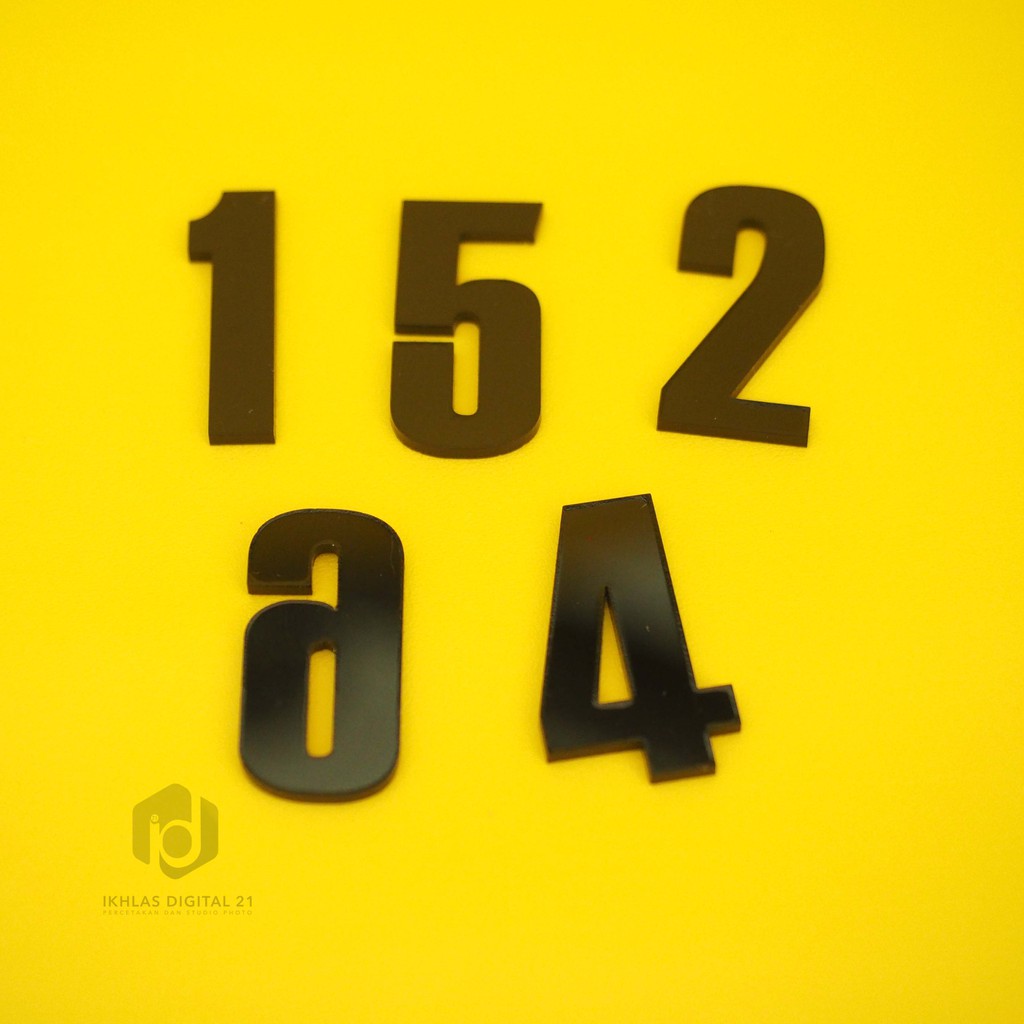 

ACRYLIC/AKRILIK HURUF TIMBUL KUALITAS PREMIUM/Latter Acrylic Custom/Lases Cutting 2mm/Tinggi 10cm